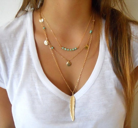 Multilayer Gold Necklace